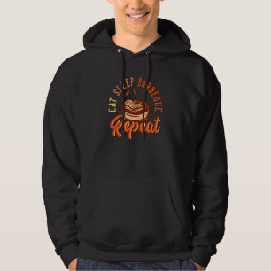 Sudadera Comer Sleep Barbeque Repetir Barbacoa Grill Chef F
