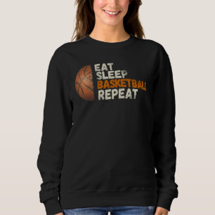 Sudadera Comer Sleep Basketball Repetir, Fun Basketball Fan