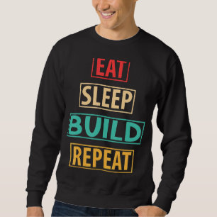 Sudadera Comer Sleep Build Repetir bloques de construcción