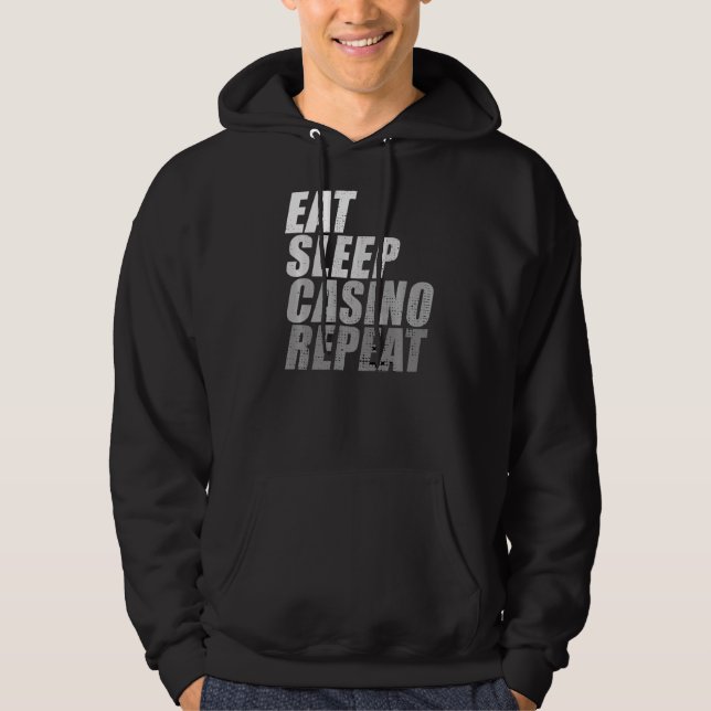 Sudadera Comer Sleep Casino Repeat Poker Dealer (Anverso)