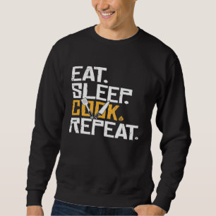 Sudadera Comer Sleep Cocinero Repetir Cocinero Culinario Co