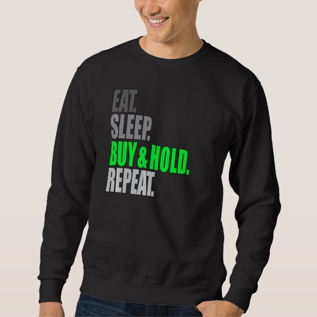 Sudadera Comer Sleep Comprar Y Sostener Repetir Comprar Y M (Anverso)
