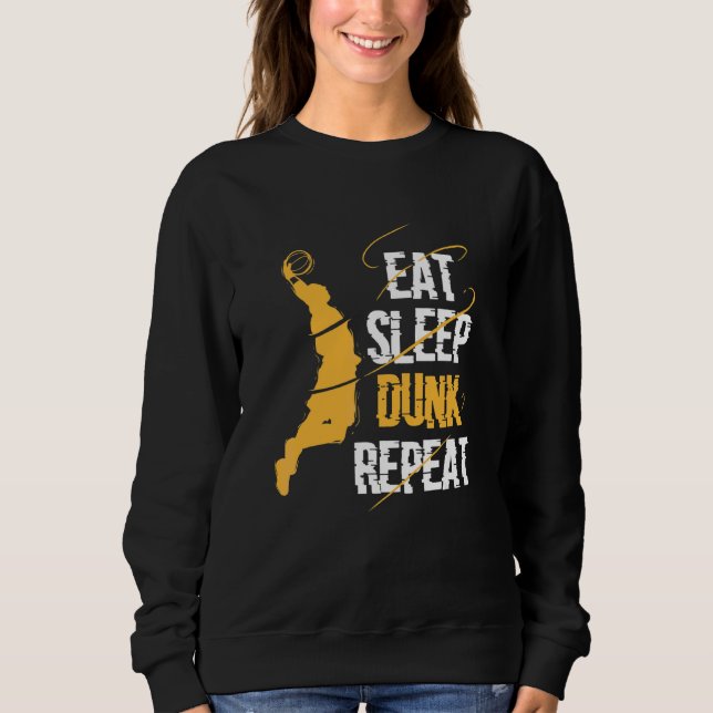 Sudadera Comer Sleep Dunk Repetir Basketball (Anverso)