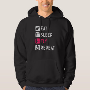 Sudadera Comer Sleep Fly Aerial Silk Acrobatics Aerialista 