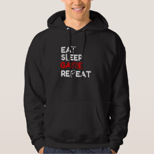 Sudadera Comer Sleep Gaming Repetir divertidos juegos de vi