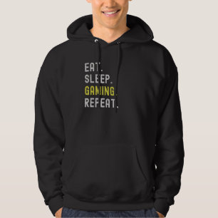 Sudadera Comer Sleep Gaming Repetir Gracioso Gamer