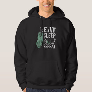 Sudadera Comer Sleep Golf Repetir Vintage Golfer Golf Outfi
