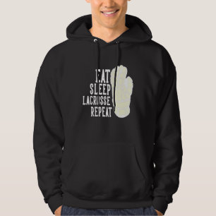 Sudadera Comer Sleep Lacrosse Repetir Niños Lax Equipo Depo