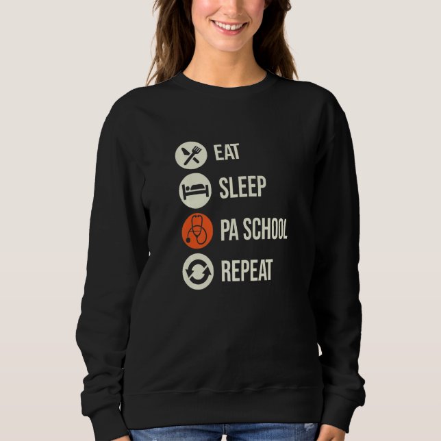 Sudadera Comer Sleep Pa Escuela De Repetición De Médico S A (Anverso)