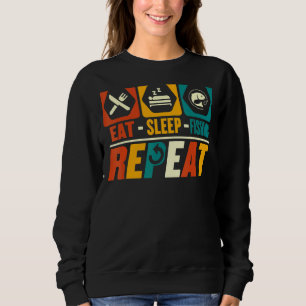 Sudadera Comer Sleep Pescador De Repentina De Pescador De Á