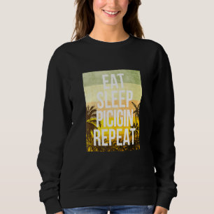 Sudadera Comer Sleep Picigin Repetir deportes tropicales Su