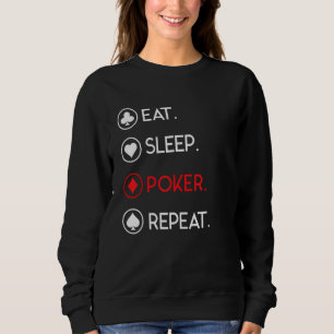Sudadera Comer Sleep Poker Repetir Cardáctil