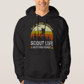 Sudadera Comer Sleep Scout Repetir la vida del Scout de Esc