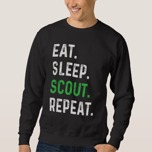 Sudadera Comer Sleep Scout Repetir Scouts 1 (Anverso)