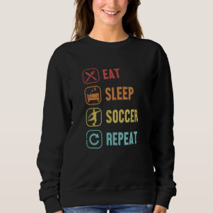 Sudadera Comer Sleep Soccer Repetir futbolín Gol Keeper Fut