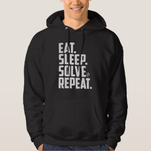 Sudadera Comer Sleep Solve Repetir Cubo De Cubo De Velocida