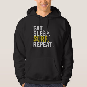 Sudadera Comer Sleep Surf Repetir Regalo de Surfing Premium