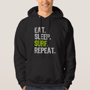 Sudadera Comer Sleep Surf Repetir Surf Surf Funny Guay Gi