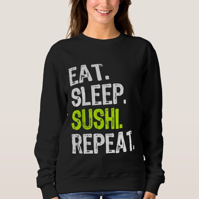 Sudadera Comer Sleep Sushi Repetir Chef (Anverso)