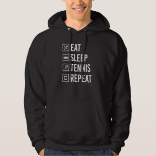 Sudadera Comer Sleep Tennis Repetir Estética De Tenis Elega