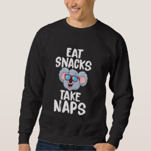Sudadera Comer Snacks Toma Naps Koala Oso Animal Lover