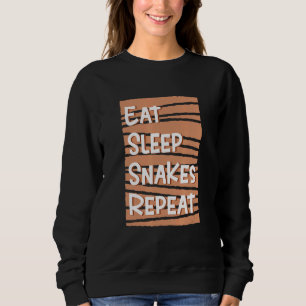 Sudadera Comer Snakes Sleep Repetir Serpientes Python Viper