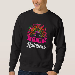 Sudadera Comer Veganismo Vegetariano Vegetariano Arcoiris