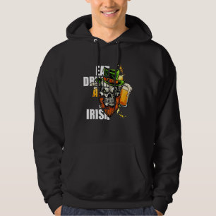 Sudadera Comer y ser irlandés cráneo Feliz Día de San Patri