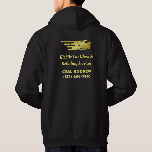 Sudadera Comercialización profesional de lavado de coches p (Reverso)