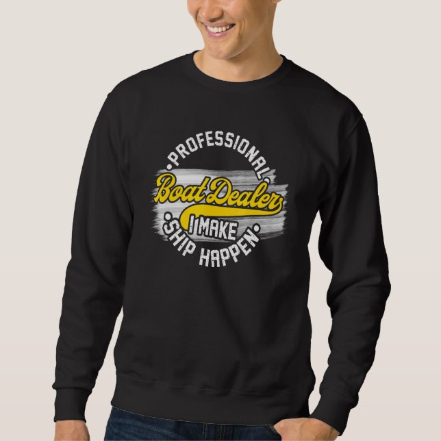Sudadera Comerciante De Barcos De Barco Que Hago Que El Bar (Anverso)