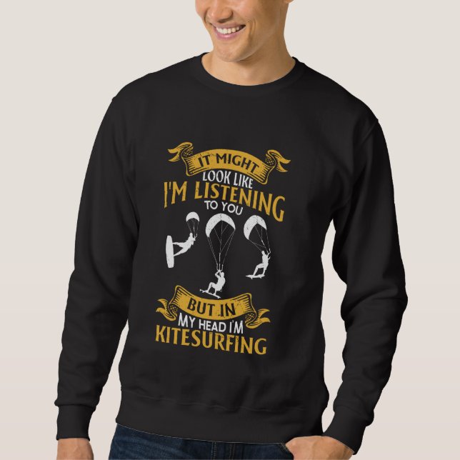 Sudadera Cometa de Kiteboarding Kitesurfer - Pero en mi cab (Anverso)