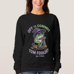 Sudadera Cometer a Tom Foolery Frog Meme gracioso