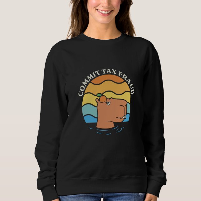 Sudadera Cometer fraude fiscal Animales Cappy (Anverso)