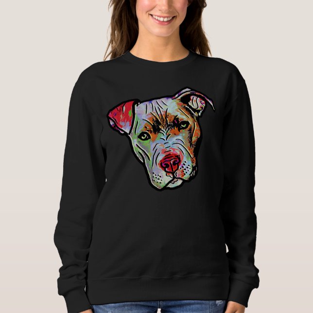 Sudadera Cómic Pintado Pitbull 1 (Anverso)