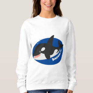 Sudadera Cómico asesino ballena orca personalizado lindo il