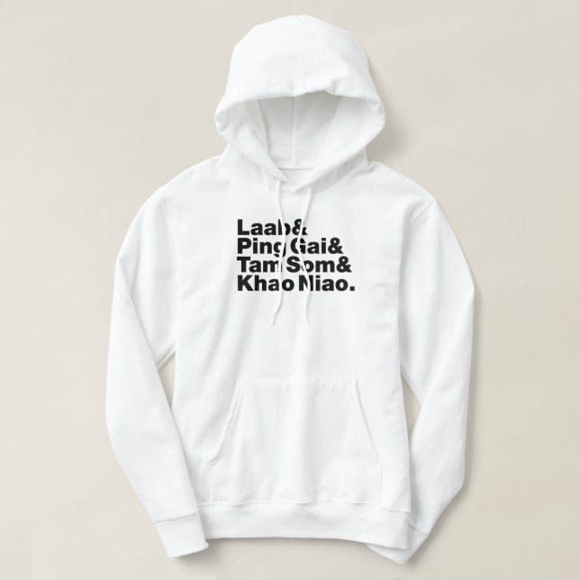 Sudadera Comida callejera de Laotian (Diseño del anverso)