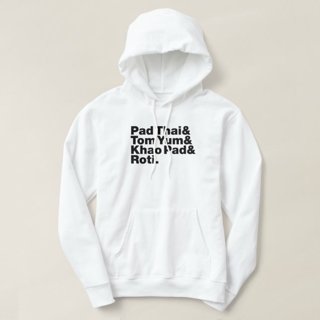Sudadera Comida callejera tailandesa (Diseño del anverso)