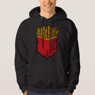 Sudadera Comida Chatarra Comida Rápida Patatas Fritas en un