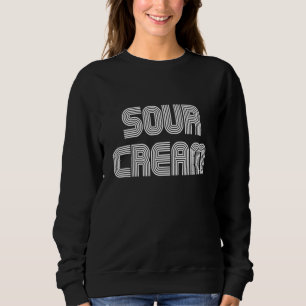 Sudadera Comida de crema agria retro los años 70