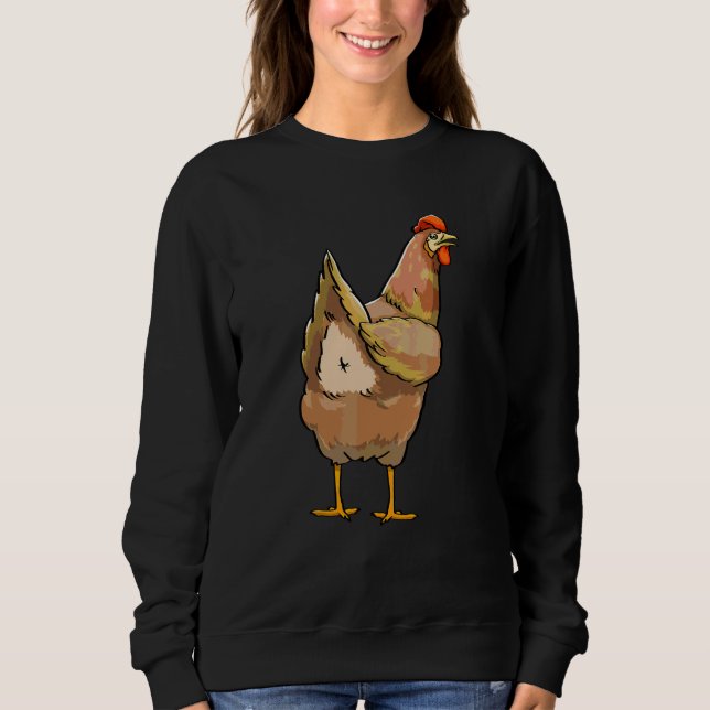 Sudadera Comida de culo de pollo que las mujeres aman Chick (Anverso)