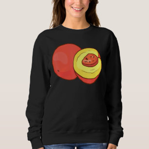 Sudadera Comida de melocotón Vegetariana