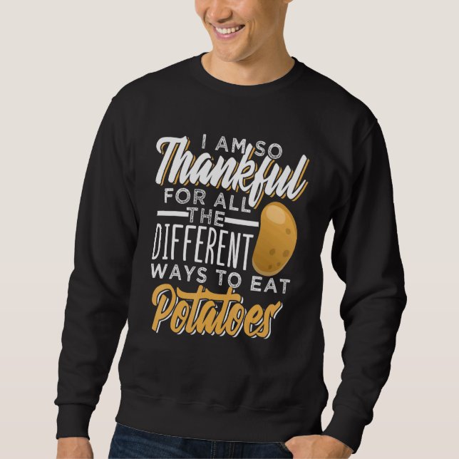 Sudadera Comida de papa con amor por la comida (Anverso)