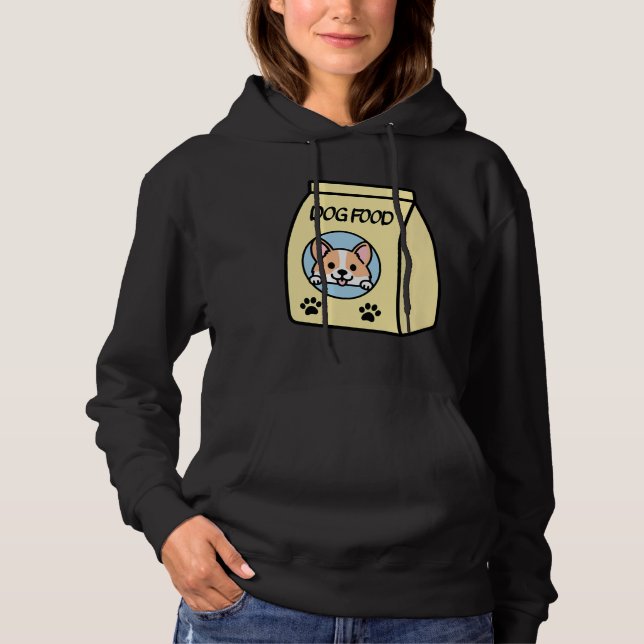 Sudadera Comida de perro de Corgi (Anverso)