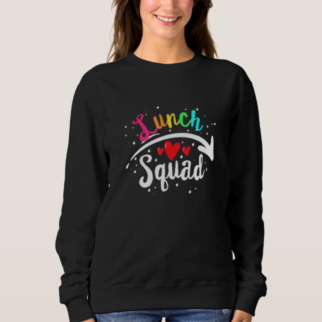 Sudadera Comida del equipo de la escuela de la escuadra de  (Anverso)