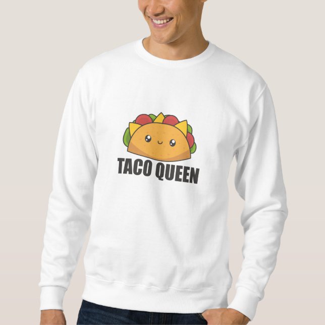 Sudadera Comida divertida de Taco Queen Cinco de Mayo Tacos (Anverso)