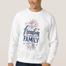 Sudadera Comida Familiar de Libertad Desde 1776 | Celebraci