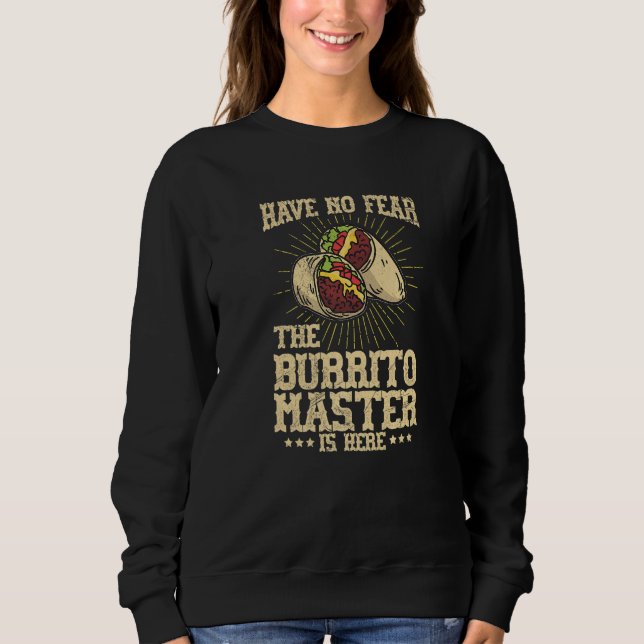 Sudadera Comida Mexicana de Burrito para un fanático de Bur (Anverso)