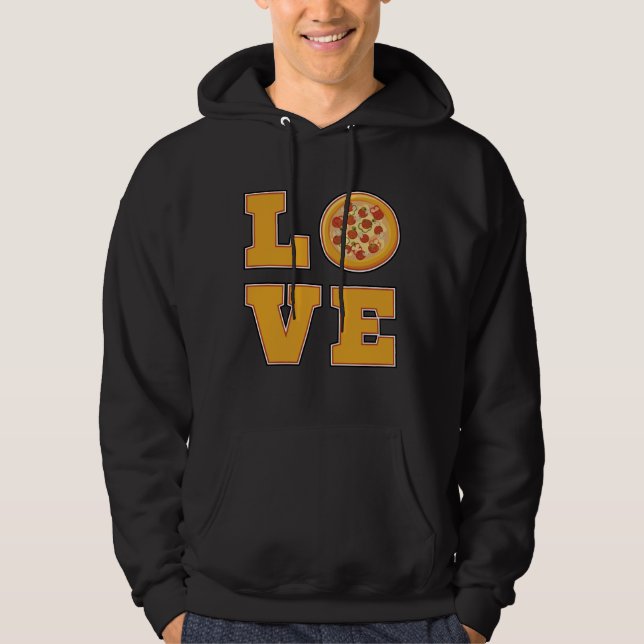 Sudadera Comida rápida Queso queso Funny Pizza Comer idea d (Anverso)