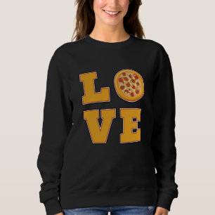 Sudadera Comida rápida Queso queso Funny Pizza Comer idea d