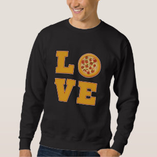 Sudadera Comida rápida Queso queso Funny Pizza Comer idea d